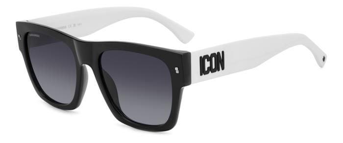 Dsquared2 ICON 0004/S (P56/9O) 55 | Unisex Siyah Güneş Gözlüğü